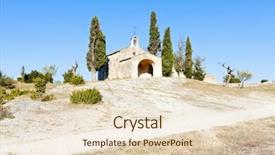  Presentation with france - Slide deck featuring chapel-st-sixte-near-eygalieres background and a lemonade colored foreground