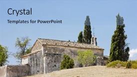  Presentation with france - Amazing presentation having chapel-st-sixte-near-eygalieres backdrop and a light blue colored foreground