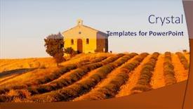  Presentation with lavender - Cool new presentation with chapel-with-lavender-field-plateau backdrop and a lemonade colored foreground