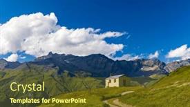  Presentation with saint - Presentation enhanced with chapelle-saint-pierre-termignon-lanslebourg background and a tawny brown colored foreground