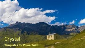  Presentation with saint - Slide deck with chapelle-saint-pierre-termignon-lanslebourg background and a tawny brown colored foreground