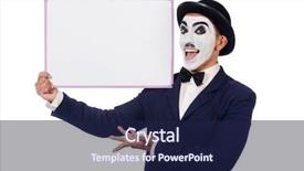  Presentation with blank - PPT layouts with lonely autumn cherry tree in meadow in cloudy day background and a light blue colored foreground