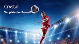  Presentation with champion - Presentation theme with chapmion - little soccer champion mixed media background and a navy blue colored foreground