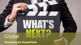  Presentation with next - Beautiful PPT theme featuring chapter - what's next backdrop and a tawny brown colored foreground