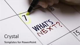  Presentation with next - Slides having chapter - whats next background and a white colored foreground