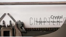  Presentation with chapter book - Theme consisting of chapter one against close-up background and a light gray colored foreground