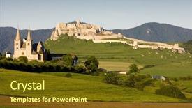  Presentation with romans chapter 7 - Presentation design having chapter spisska and spissky castle background and a  colored foreground