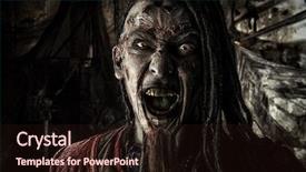  Presentation with novel - Audience pleasing PPT theme consisting of character aggressive angry pirate risen backdrop and a wine colored foreground