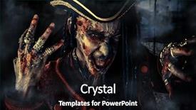  Presentation with novel - Cool new slides with character aggressive angry pirate risen backdrop and a black colored foreground