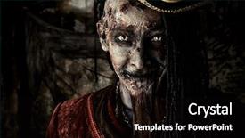  Presentation with novel - Amazing slides having character aggressive angry pirate risen backdrop and a black colored foreground