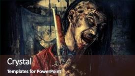  Presentation with novel - Presentation with character aggressive angry pirate risen background and a tawny brown colored foreground