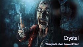  Presentation with novel - Theme consisting of character aggressive angry pirate risen background and a wine colored foreground