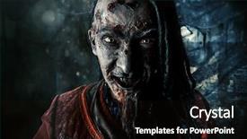  Presentation with novel - PPT theme enhanced with character aggressive angry pirate risen background and a black colored foreground