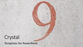  Presentation with brown - PPT theme consisting of character counts - 9 - old brown handwritten background and a light gray colored foreground