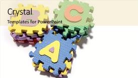  Presentation with learning - Audience pleasing slides consisting of character counts - number learning blocks backdrop and a blonde colored foreground