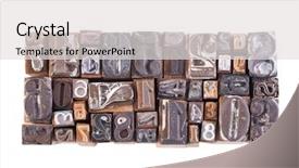  Presentation with numbers - Cool new PPT layouts with character counts - old wooden block numbers isolated backdrop and a light gray colored foreground