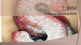  Presentation with old letter - PPT layouts with character education - old wooden letter s background and a coral colored foreground