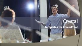  Presentation with paper making - Presentation design enhanced with character education - one of young peopel wearing background and a ocean colored foreground