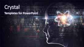  Presentation with character - Colorful presentation design enhanced with character education - silhouette of school boy backdrop and a wine colored foreground