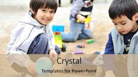  Presentation with whiteboard kids cute - Presentation consisting of character slide - cute positive kids background and a coral colored foreground