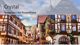  Presentation with route - Presentation having characteristics - kaysersberg - one background and a light blue colored foreground