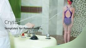  Presentation with medical procedure - Slides consisting of charco-douche-water-massage-medical background and a light gray colored foreground