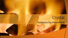  Presentation with cookout bbq grill and glowing - Colorful slide deck enhanced with charcoal bbq blazing and glowing backdrop and a gold colored foreground