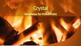  Presentation with charcoal - PPT layouts featuring charcoal bbq blazing and glowing background and a tawny brown colored foreground