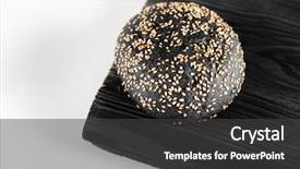  Presentation with bread - Amazing theme having charcoal bread black bread isolated backdrop and a dark gray colored foreground