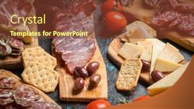  Presentation with charcuterie - Presentation theme enhanced with charcuterie-board-with-various-cured background and a  colored foreground
