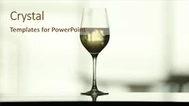  Presentation with white wine and red - Beautiful presentation theme featuring chardonnay - glass with white wine backdrop and a cream colored foreground
