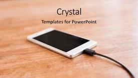  Presentation with mobile charging - Cool new slides with charge - mobile smart phone charging backdrop and a lemonade colored foreground