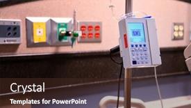  Presentation with complete - Cool new PPT layouts with complete on an iv pump backdrop and a wine colored foreground