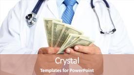  Presentation with healthcare - Amazing PPT layouts having charge nurse - hands of medical doctor healthcare backdrop and a coral colored foreground