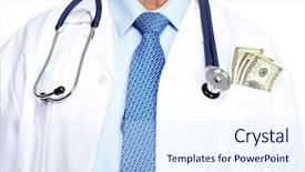  Presentation with medical perspectivesworld of healthcare - Colorful PPT theme enhanced with charge nurse - hands of medical doctor healthcare backdrop and a sky blue colored foreground