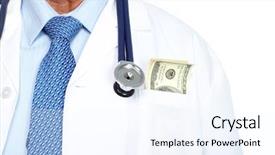  Presentation with medical perspectivesworld of healthcare - Slide set consisting of charge nurse - hands of medical doctor healthcare background and a sky blue colored foreground