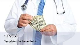  Presentation with medical perspectivesworld of healthcare - Beautiful slide deck featuring charge nurse - hands of medical doctor healthcare backdrop and a light blue colored foreground