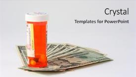  Presentation with prescription pad - Amazing presentation theme having charge nurse - prescription and cash backdrop and a light gray colored foreground