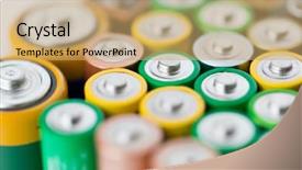  Presentation with energy power - Slide set enhanced with charging pile - recycling energy power environment background and a  colored foreground