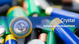  Presentation with power energy - PPT layouts enhanced with charging pile - recycling energy power environment background and a  colored foreground