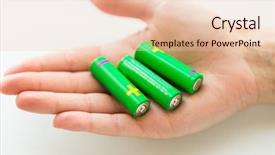  Presentation with energy power - Slides with charging pile - recycling energy power environment background and a  colored foreground