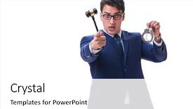  Presentation with law medical gavel and stethoscope - Audience pleasing presentation theme consisting of charging point - lawyer law student backdrop and a  colored foreground