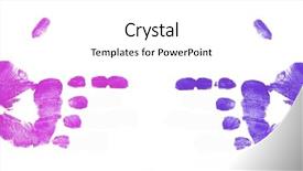  Presentation with pink blue - Beautiful slides featuring charging point - pink and blue hands pointing backdrop and a white colored foreground