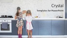  Presentation with horses and girls - Theme with chariottes - little girls sisters cook dough background and a  colored foreground