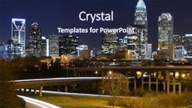  Presentation with north carolina - Amazing theme having chariottes - skyline of uptown charlotte north backdrop and a navy blue colored foreground