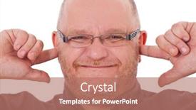  Presentation with ears - Beautiful theme featuring charismatic-adult-man-keeps backdrop and a coral colored foreground