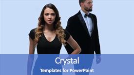  Presentation with young business woman smile show - PPT theme enhanced with charismatic leader - serious young business woman background and a teal colored foreground