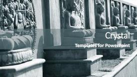  Presentation with andhra pradesh - Colorful presentation design enhanced with charity india - buddha statues in amaravati new backdrop and a ocean colored foreground