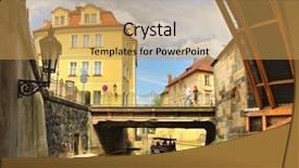  Presentation with old city of jerusalem - Cool new theme with charles bridge - view on old prague backdrop and a  colored foreground