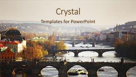  Presentation with jacques charles - PPT theme enhanced with charles bridge an morning sun background and a lemonade colored foreground